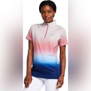 Shires Aubrion Highgate Womens Short Sleeve Base Layer - Ombre.